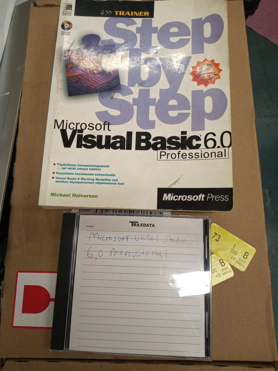 MS visual BASIC 6.0 professional kirja ja poltettu cd