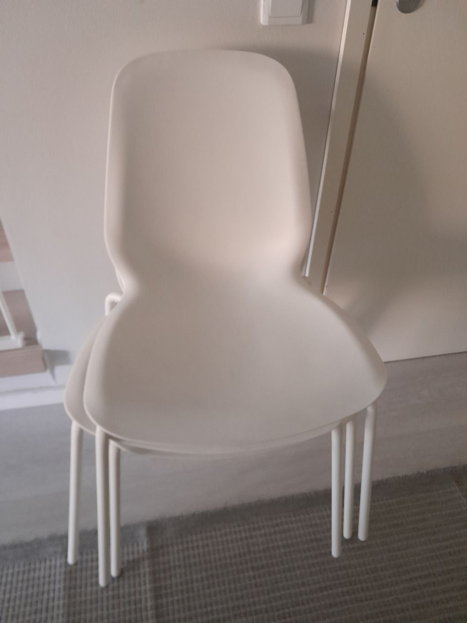 Ikea broringe valkoiset tuolit x3