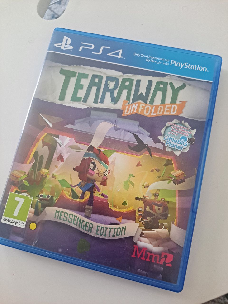 Tearaway PS4 peli