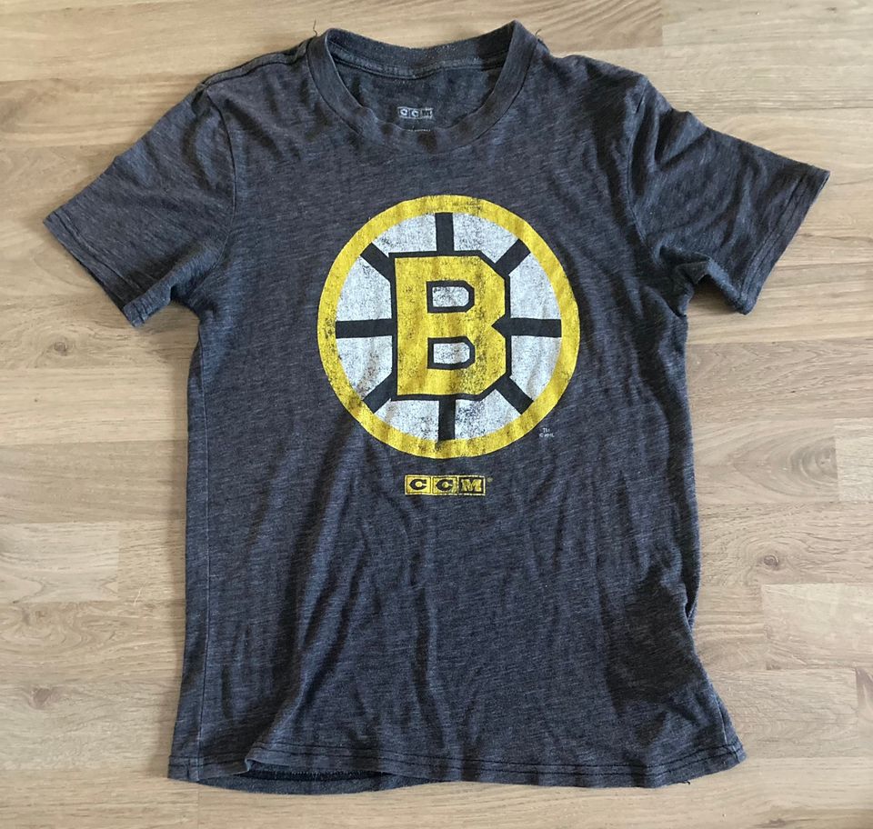 Boston Bruins CCM Vintage T-paita 10-12-v.