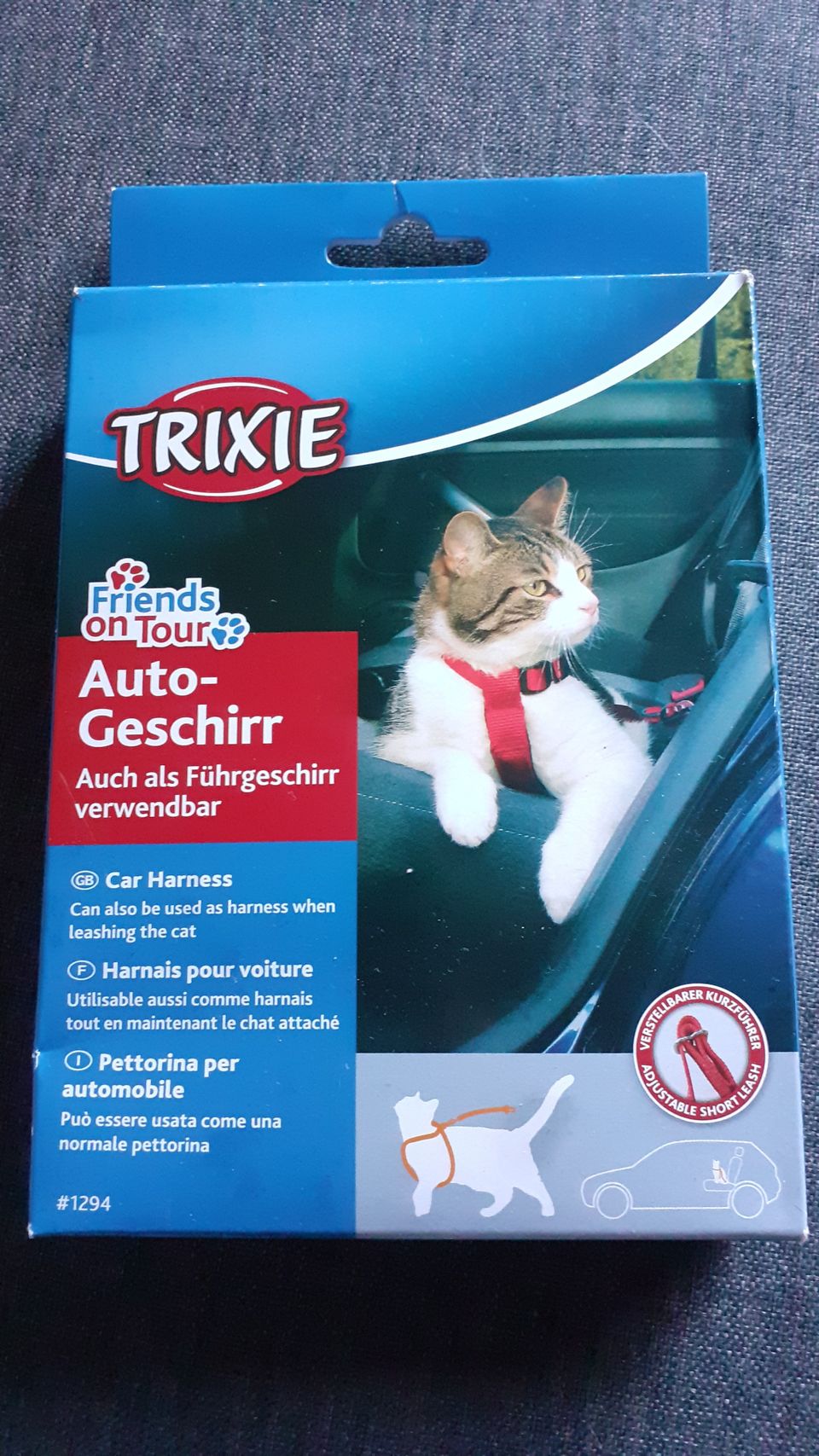 Trixie kissan autovaljaat, punaiset