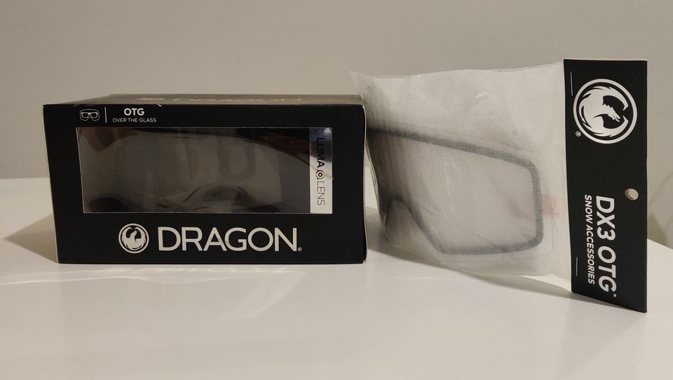 Käyttämattömät Dragon DX3 + linssi