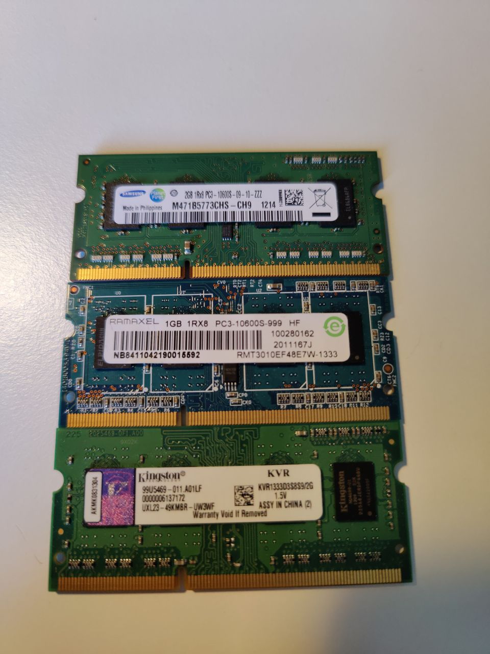 DDR3 muistit läppärille