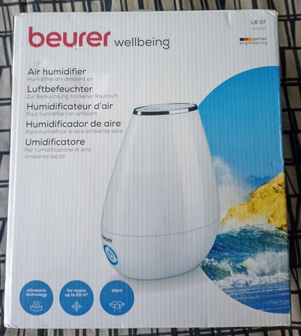 Beurer wellbeing, Air humidifier ilmankostutin