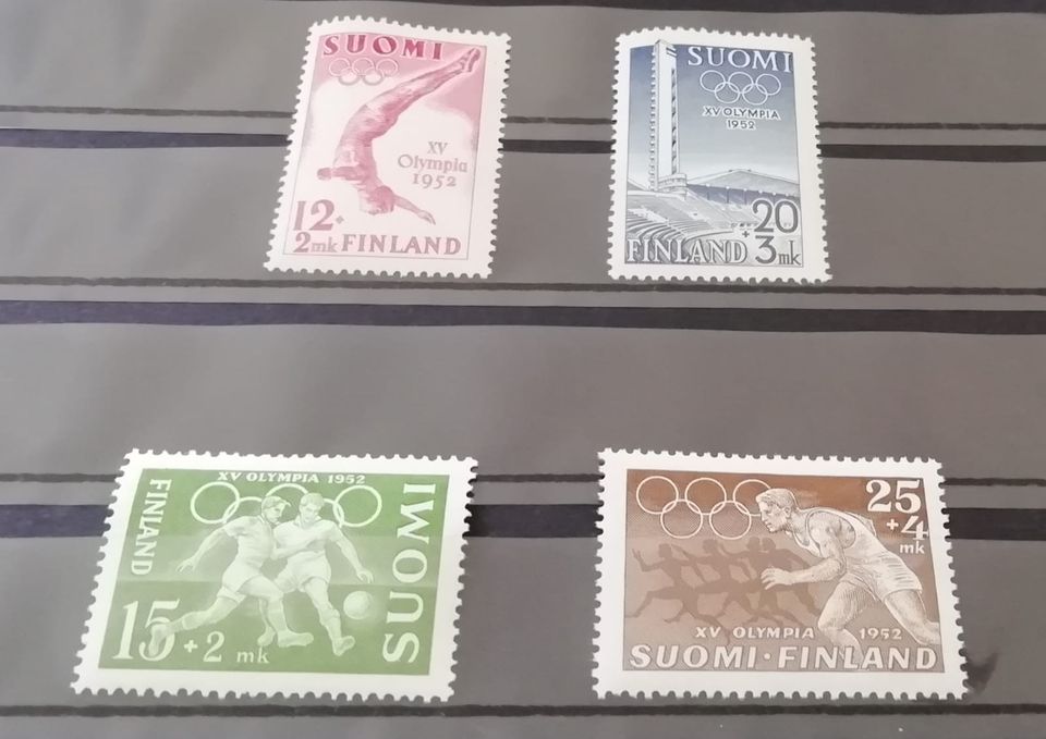 Olympialaiset 1952, postimerkit uustuotantoa