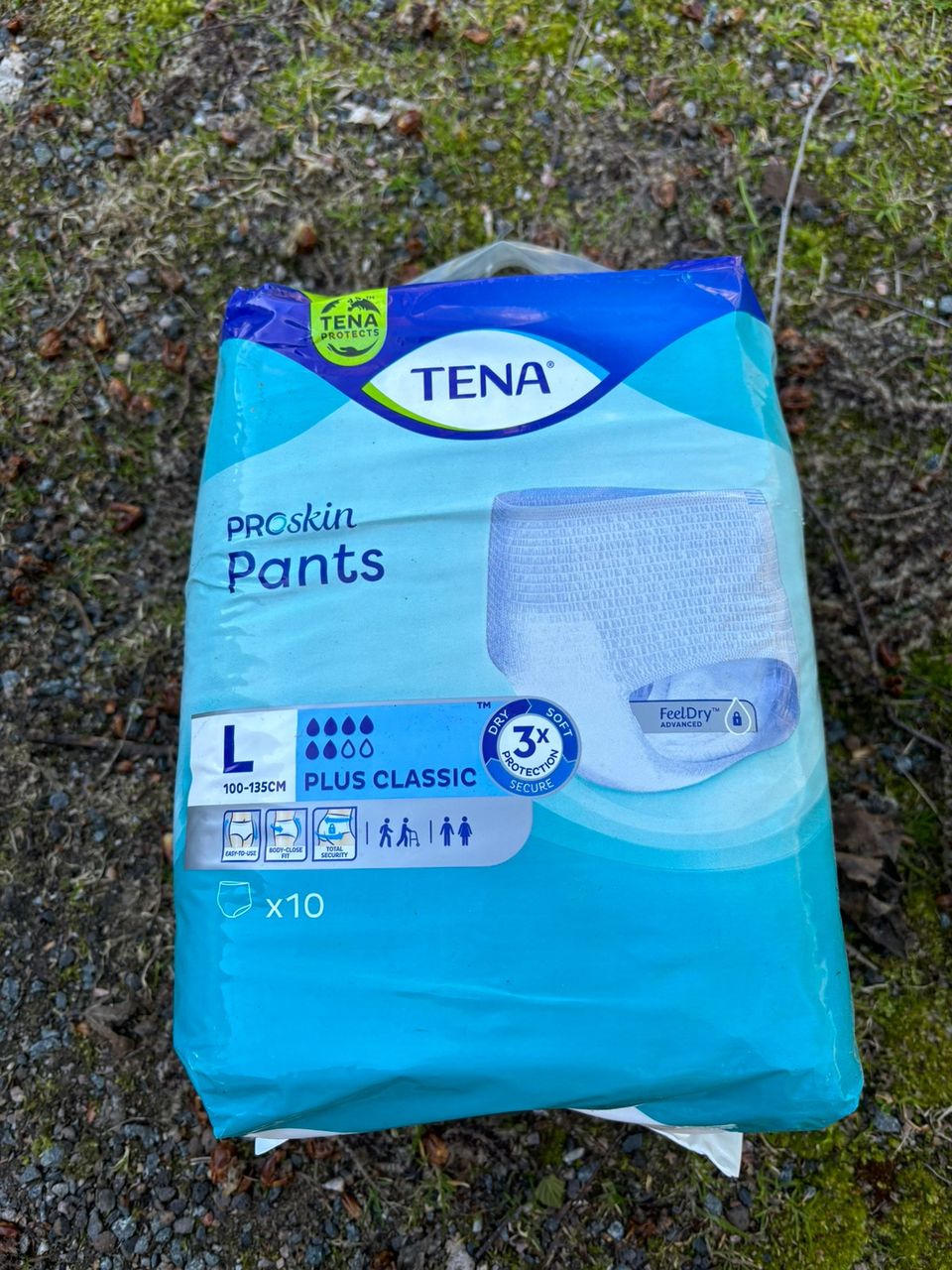 Tena proskin pants plus classic L, useampi paketti saatavilla