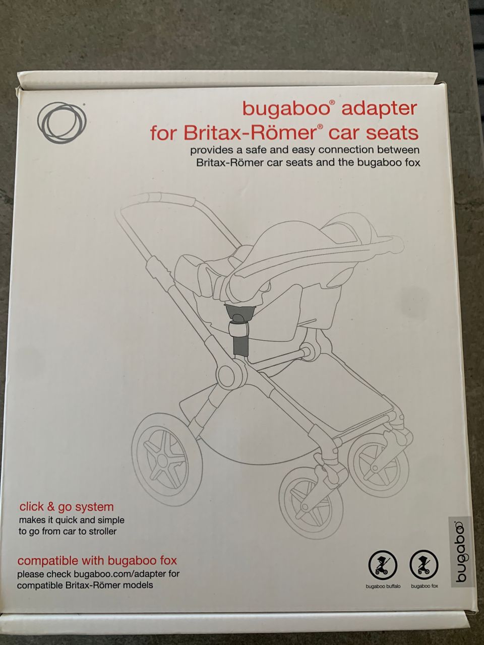 Bugaboo Fox Britax Römmer adapterit