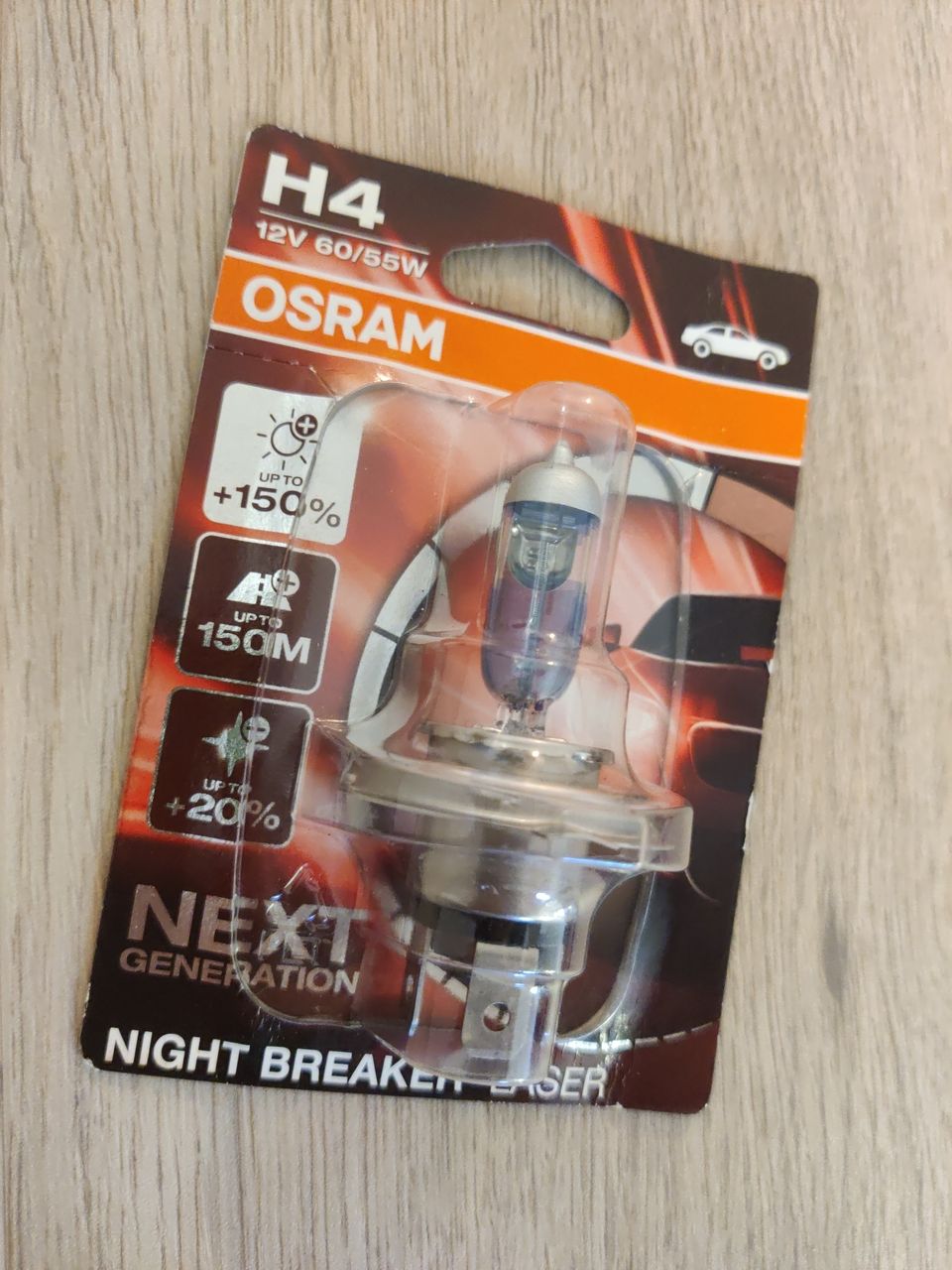 Osram H4 Night breaker auton polttimo 12V 60/55W