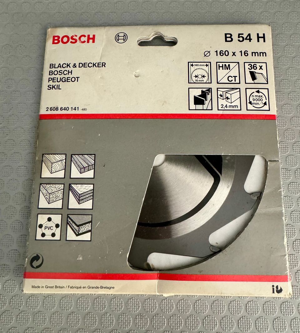 Bosch B54H katkaisuterä 160mm