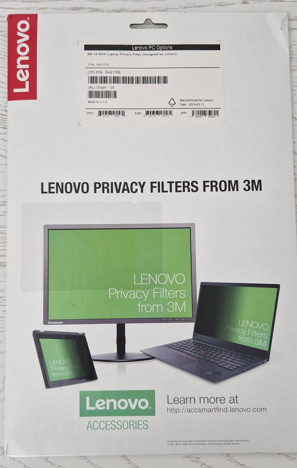 Lenovo Privacy Filter 14.0W9