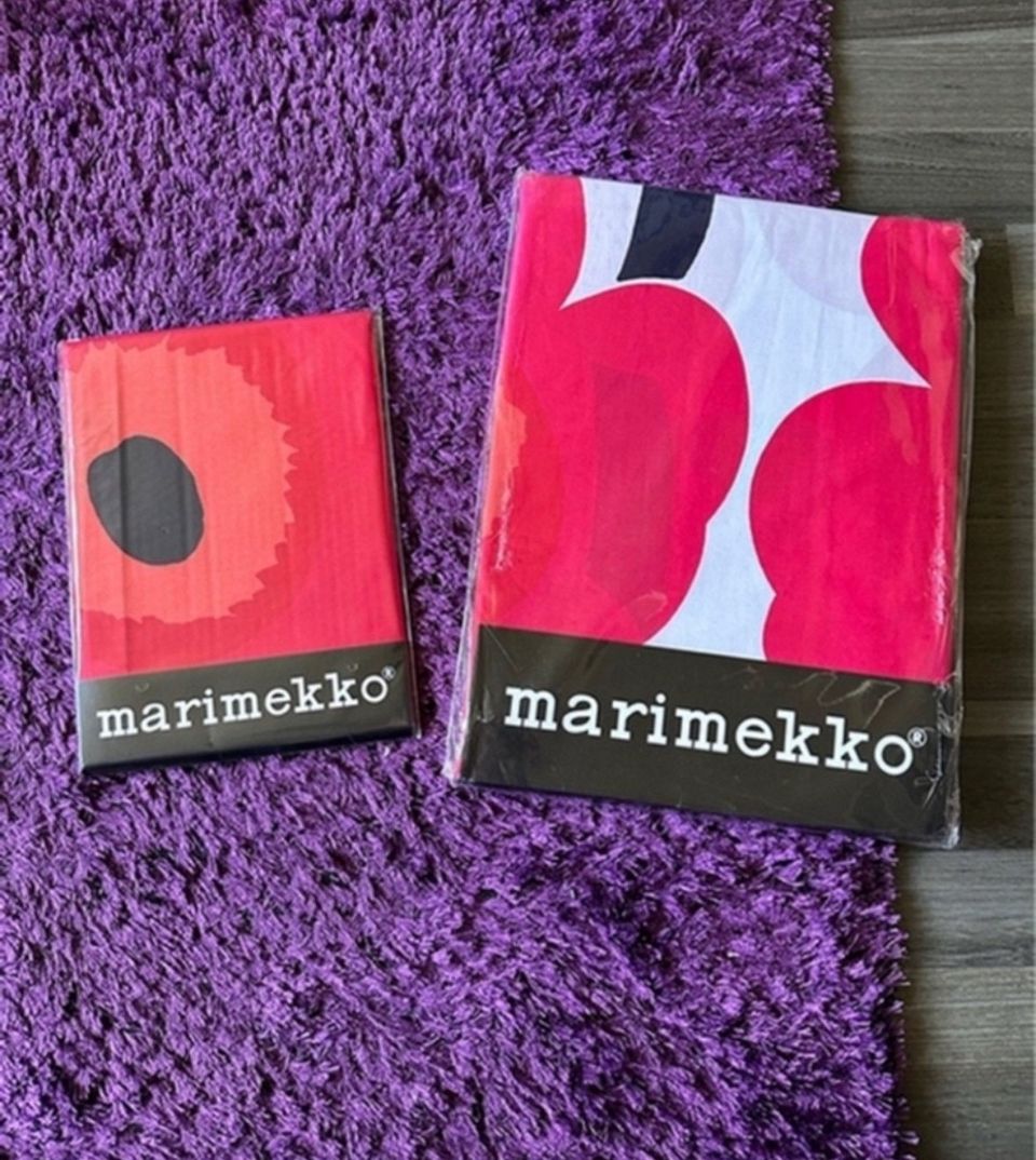 Marimekko Unikko tyynyliina ja pussilakana