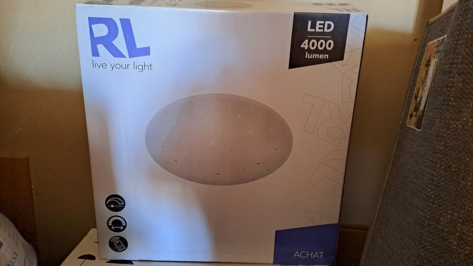 LED-kattovalaisin Trio Achat Ø600x120mm