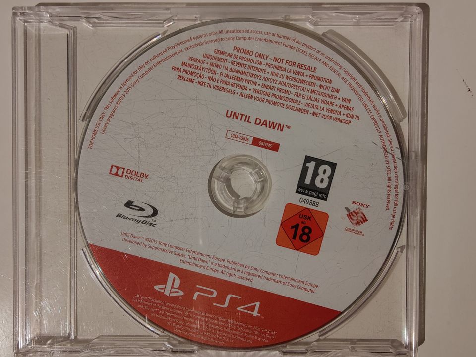PS4 Until Dawn (Promotion)