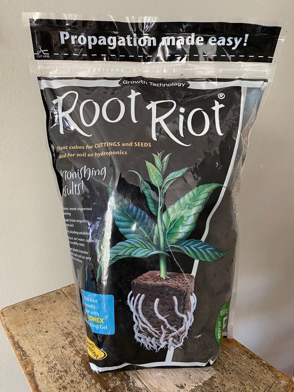 Root Riot -juurrutuskuutiot pistokkaiden idätykseen (avaamaton pussi)
