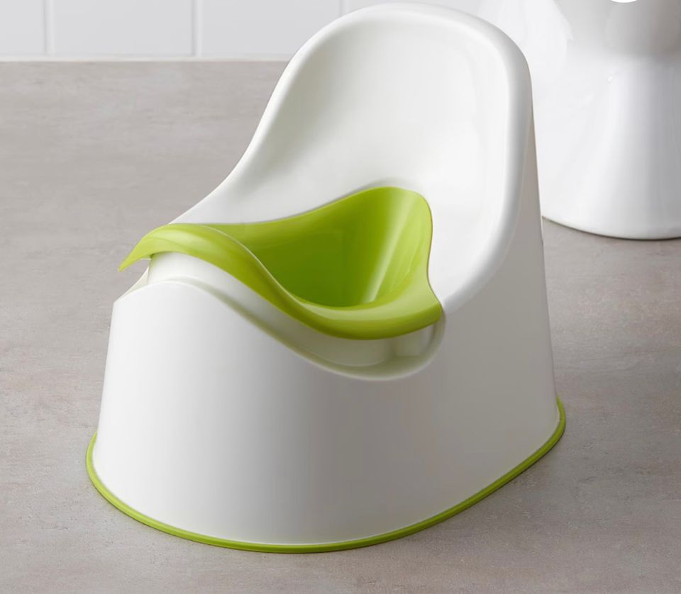 Ikea LOCKIG Potta, valkoinen/vihreä