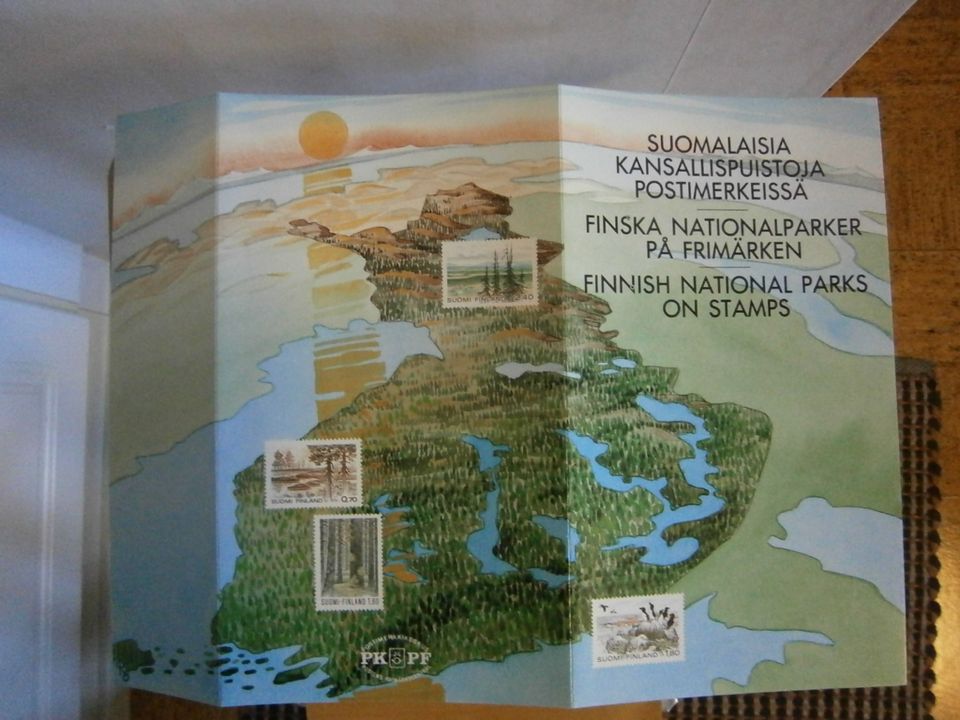 Suomen kansallispuistoja -postimerkit