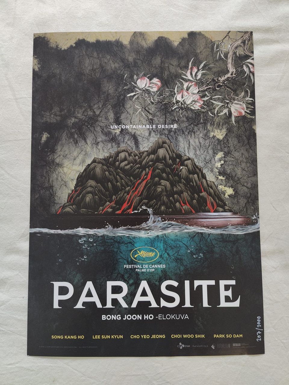 Parasite -Oscar voittaja elokuvan erikoisjuliste