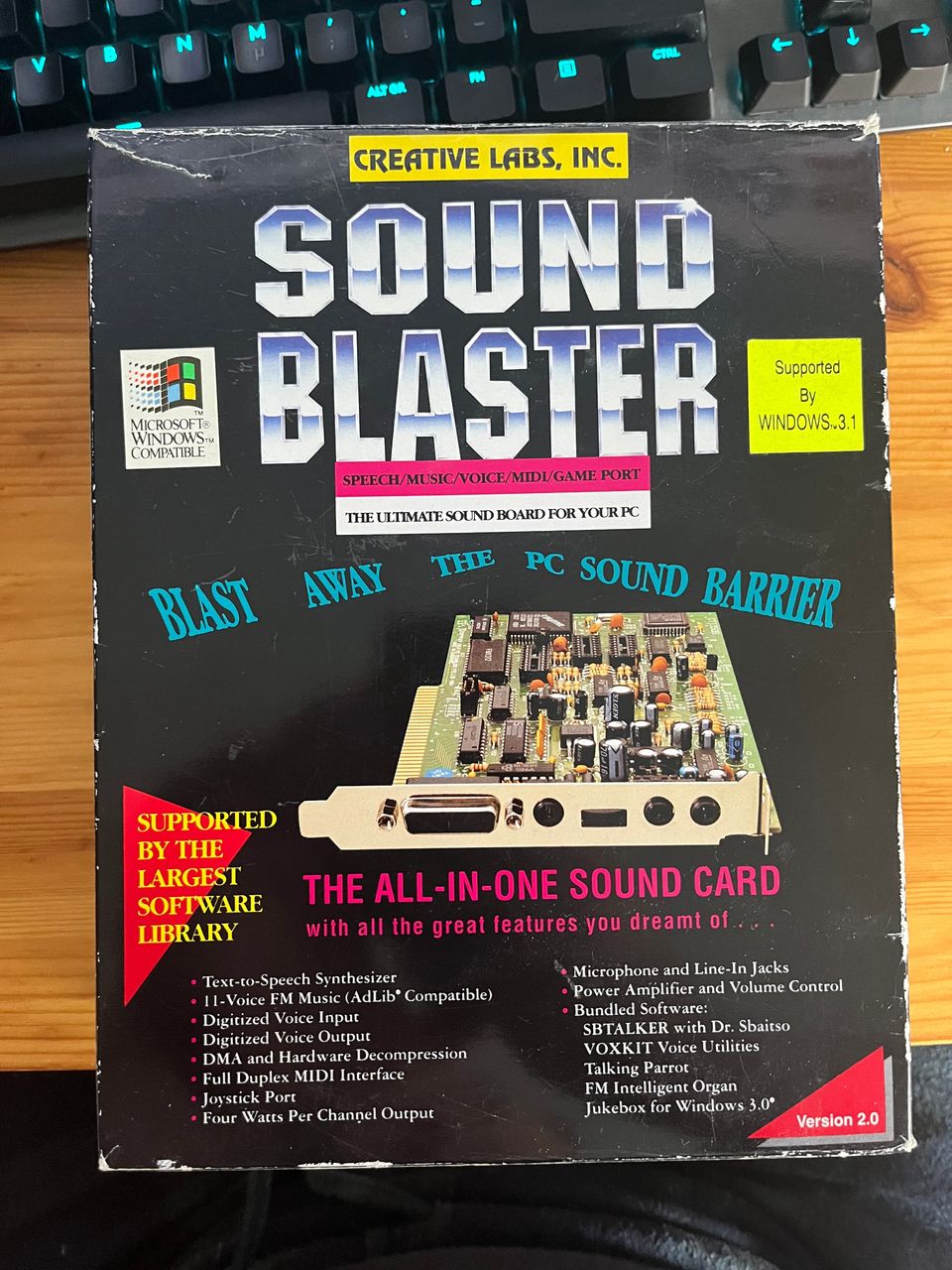 Sound Blaster 2.0 complete in box