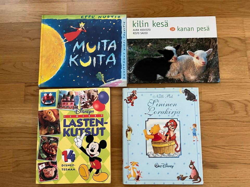 Lastenkirjoja, Eppu Nuotio, Nalle Puh, Disney, Eläinkirja