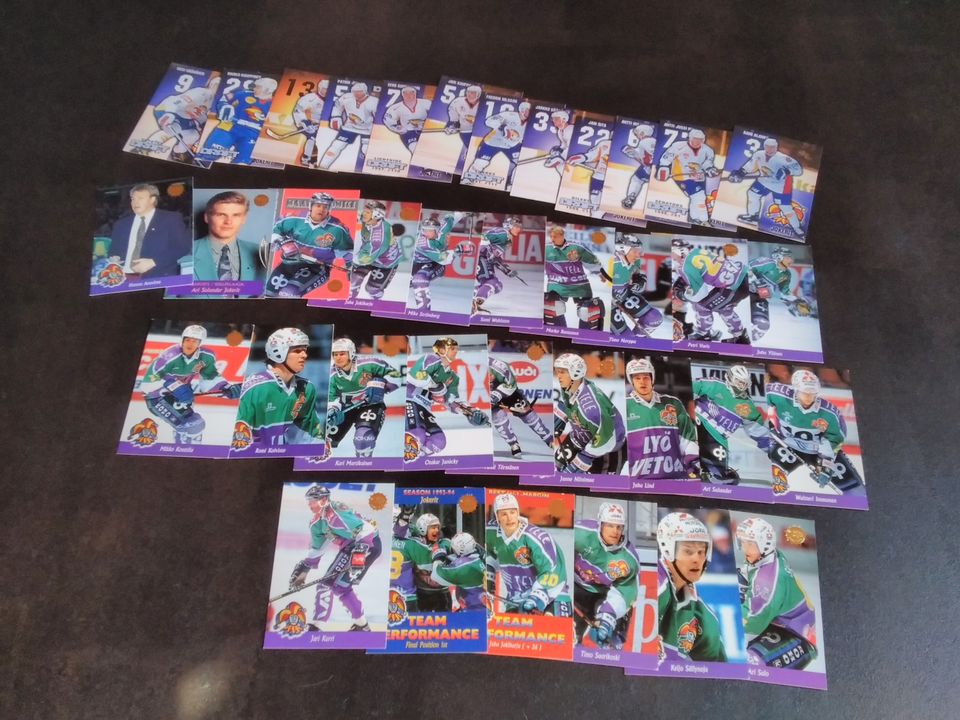 Jokerit-jääkiekkokortteja postitettuna erä315