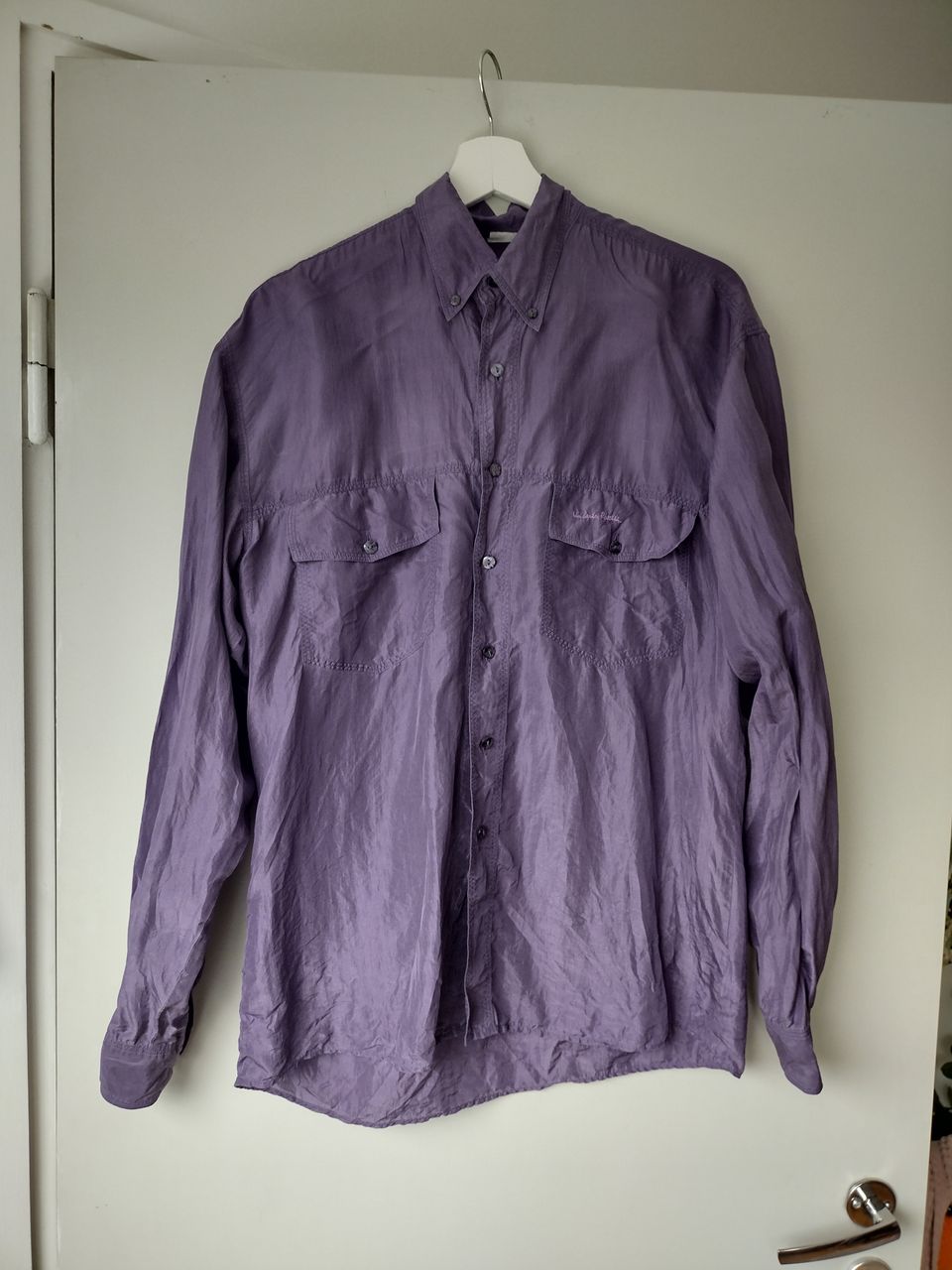 Vintage silkkipaita unisex M Umberto Rosetti