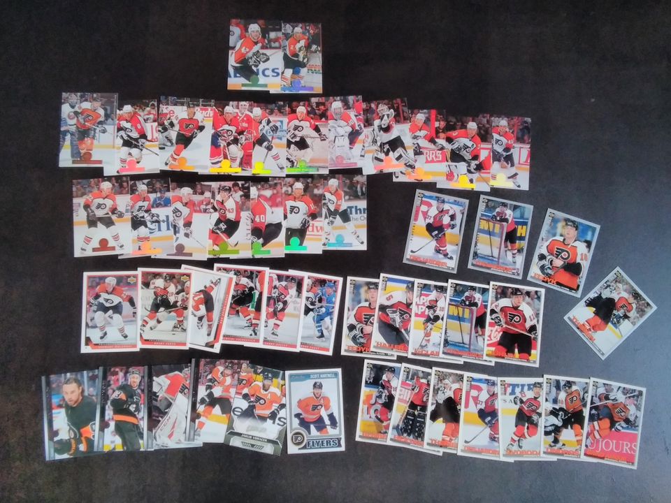 Philadelphia Flyers-jääkiekkokortteja postitettuna erä842