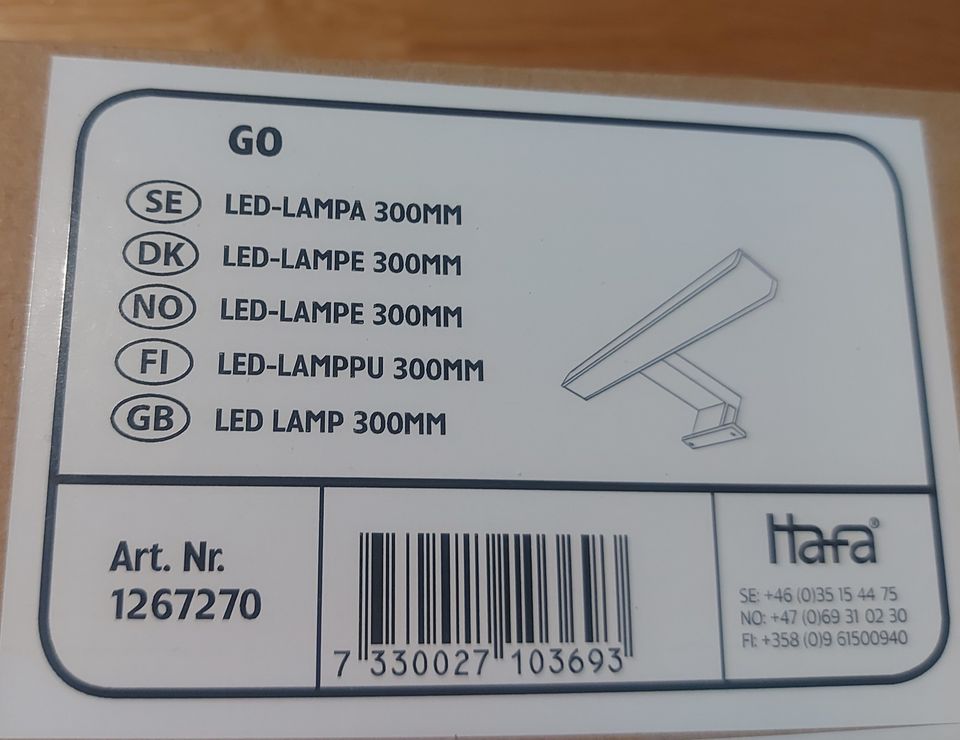 Hafa Go LED-valaisin, IP44, 300mm (uusi)