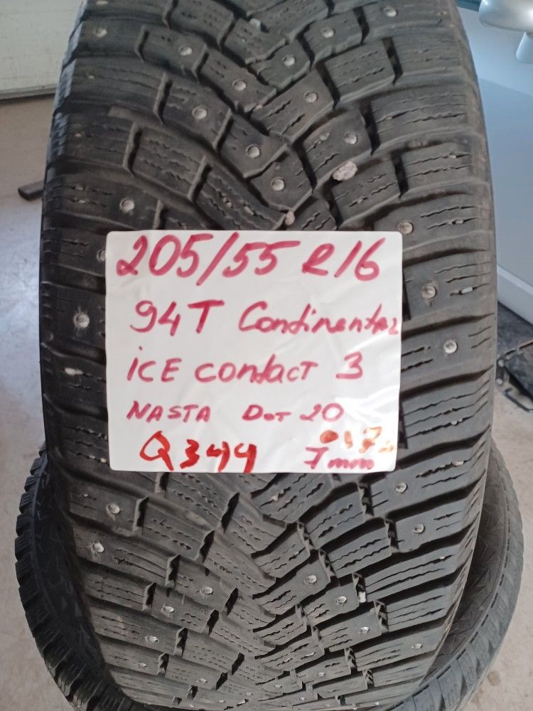 Nastarenkaat 205/55R16 94T continental Q344