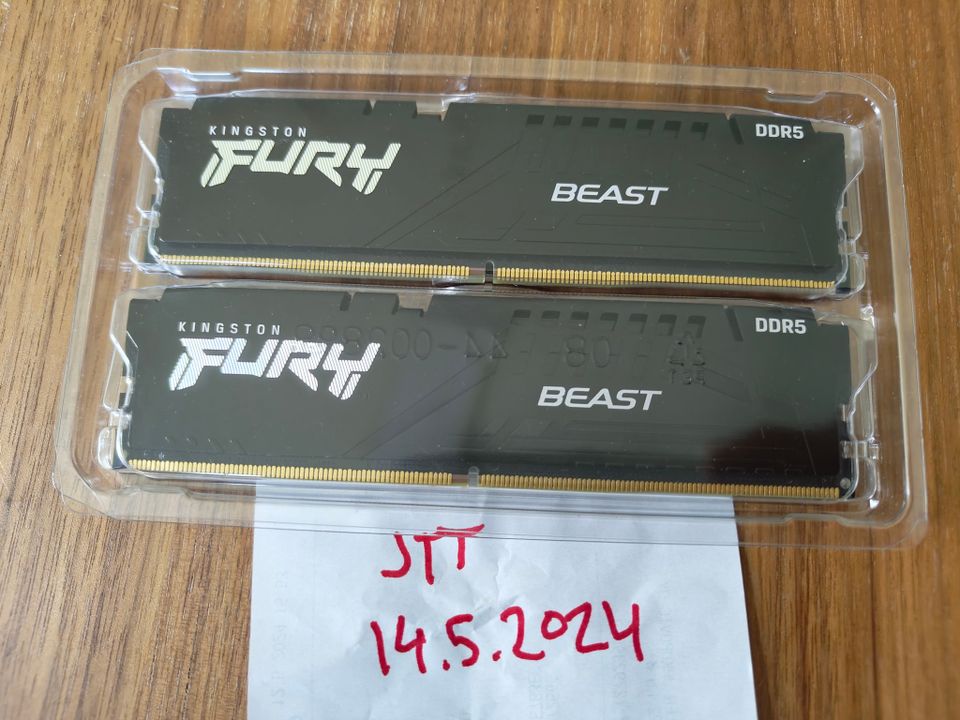 Kingston Fury Beast Black EXPO DDR5 16GB (2x8GB) 6000MT/s DDR5 CL36