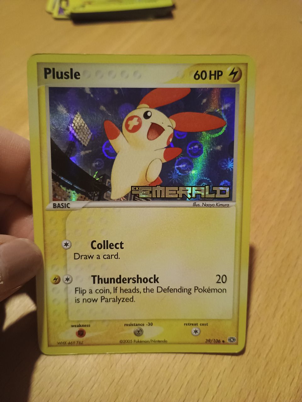 Pokemon Plusle ex emerald 39/106 holo