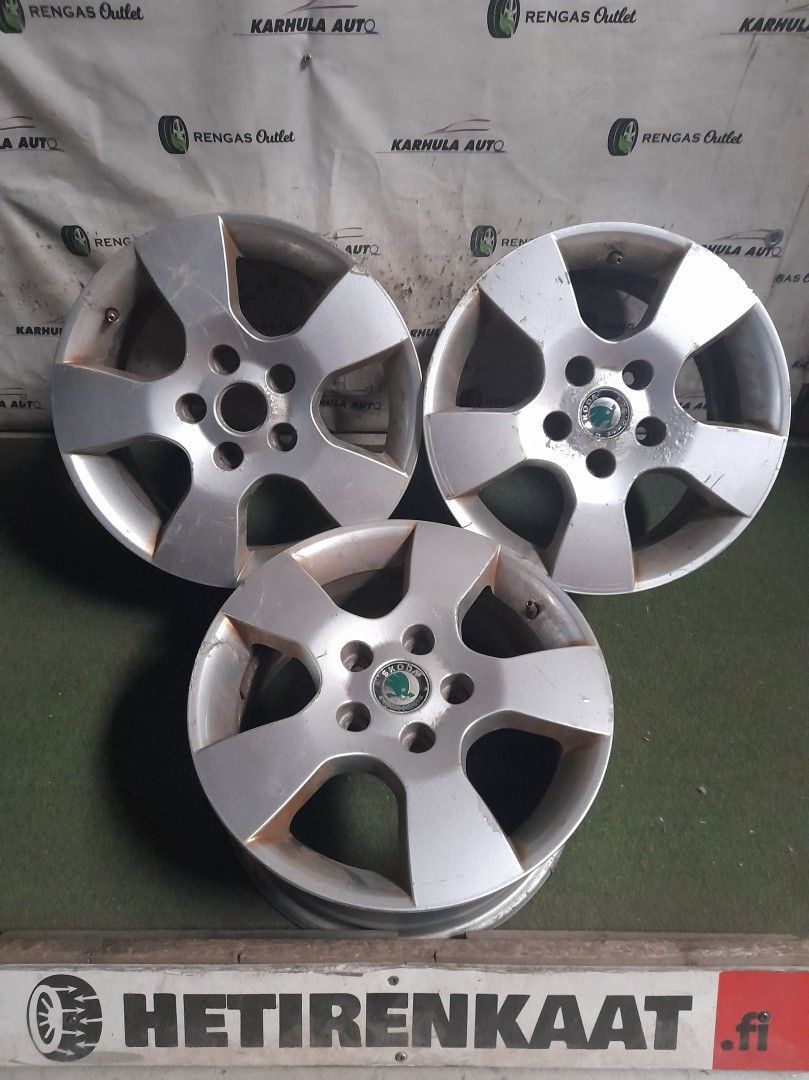 5x112 6.5xR15 kr. 57.1 Orig. Skoda 30e/kpl