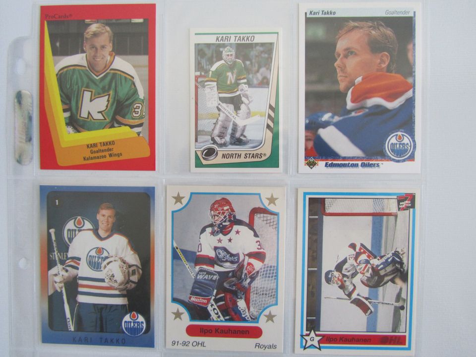 Kari Takko Ässät, Kalamazoo Wings, Minnesota North Stars, Edmonton Oilers