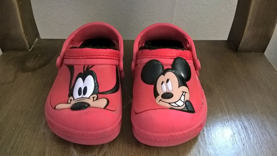 Mickey Crocs kengät karvavuorilla, 23-24