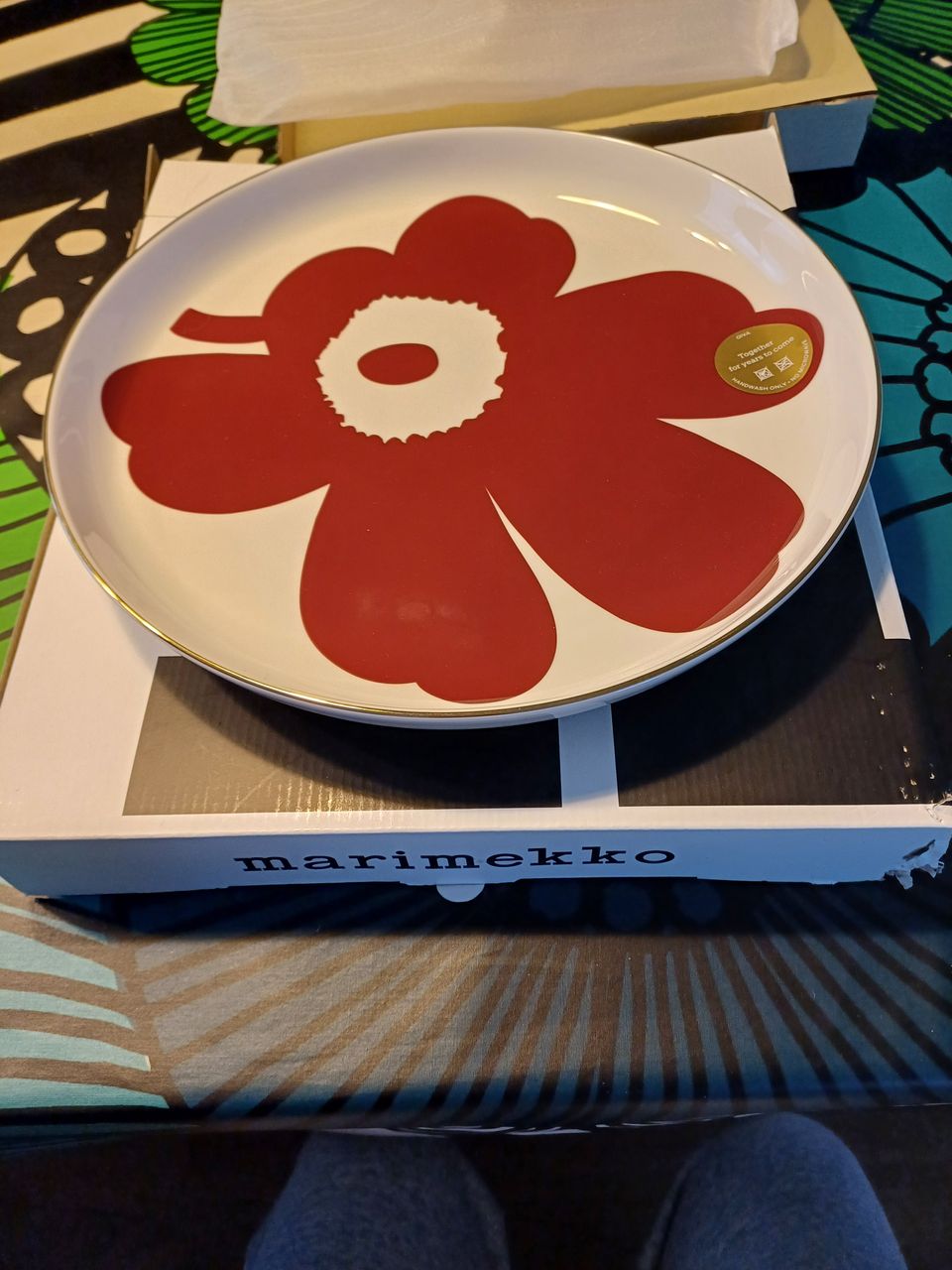 Marimekko juhla unikko lautanen 32cm