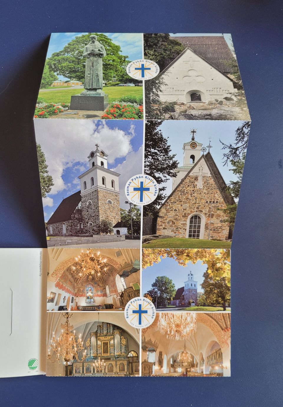Käyttämättömiä postikortteja Rauman Pyhän Ristin kirkko 10 kpl