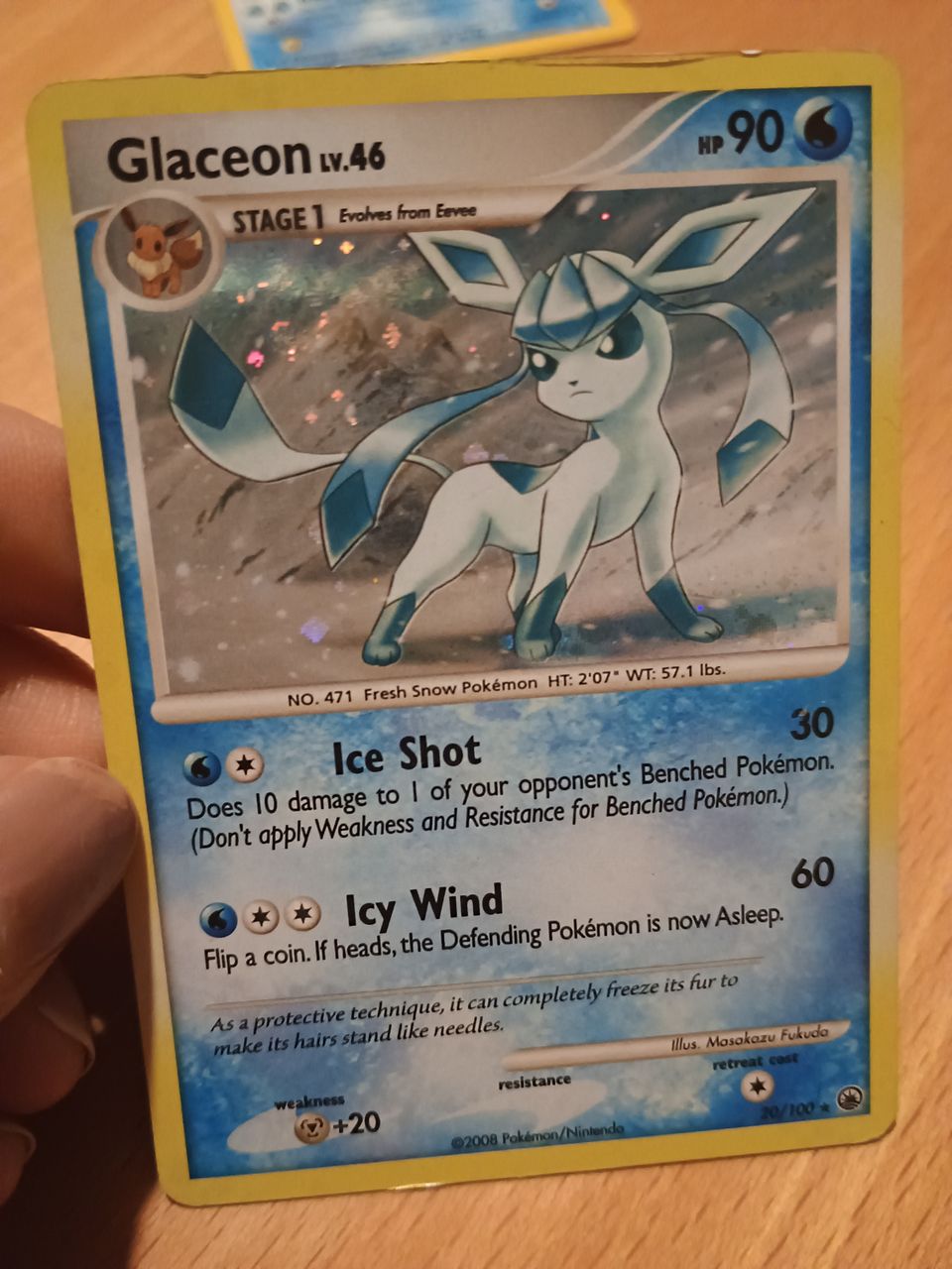 Glaceon 20/100 holo