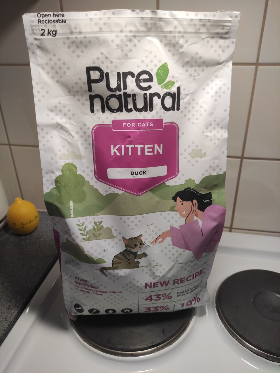 Purenatural Kitten Duck -kissanruoka