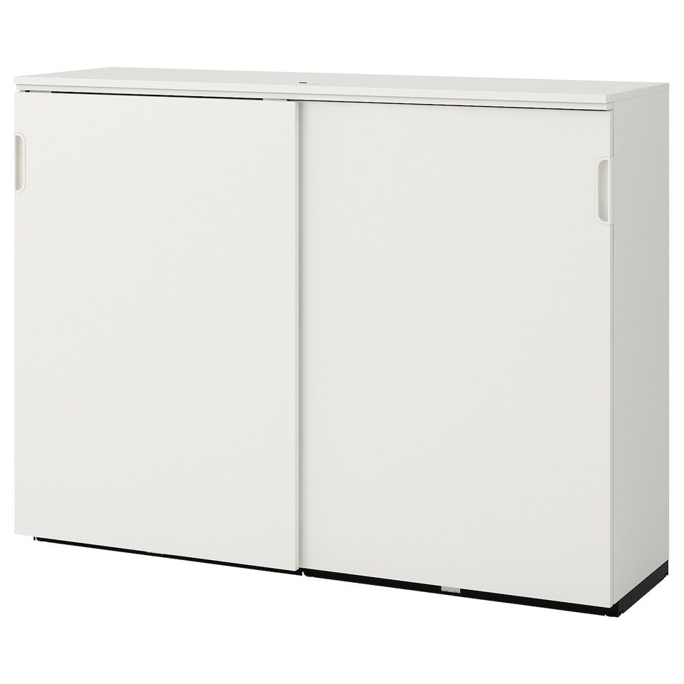 GALANT Cabinet with sliding doors, white,