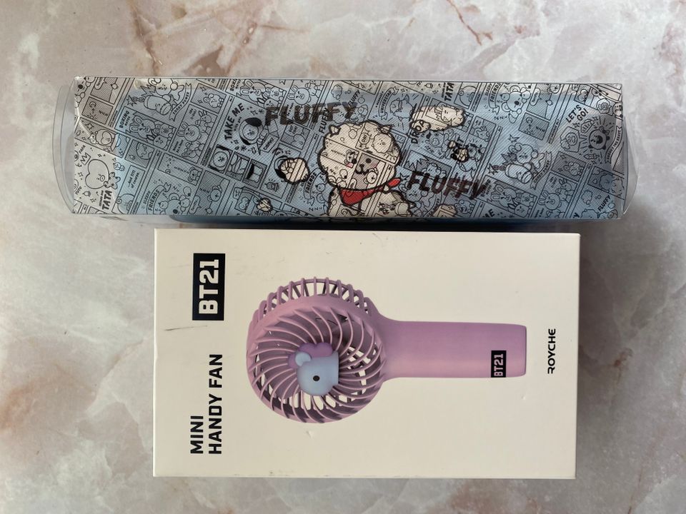 BTS mini handy fan & Stick pencilcase BT21