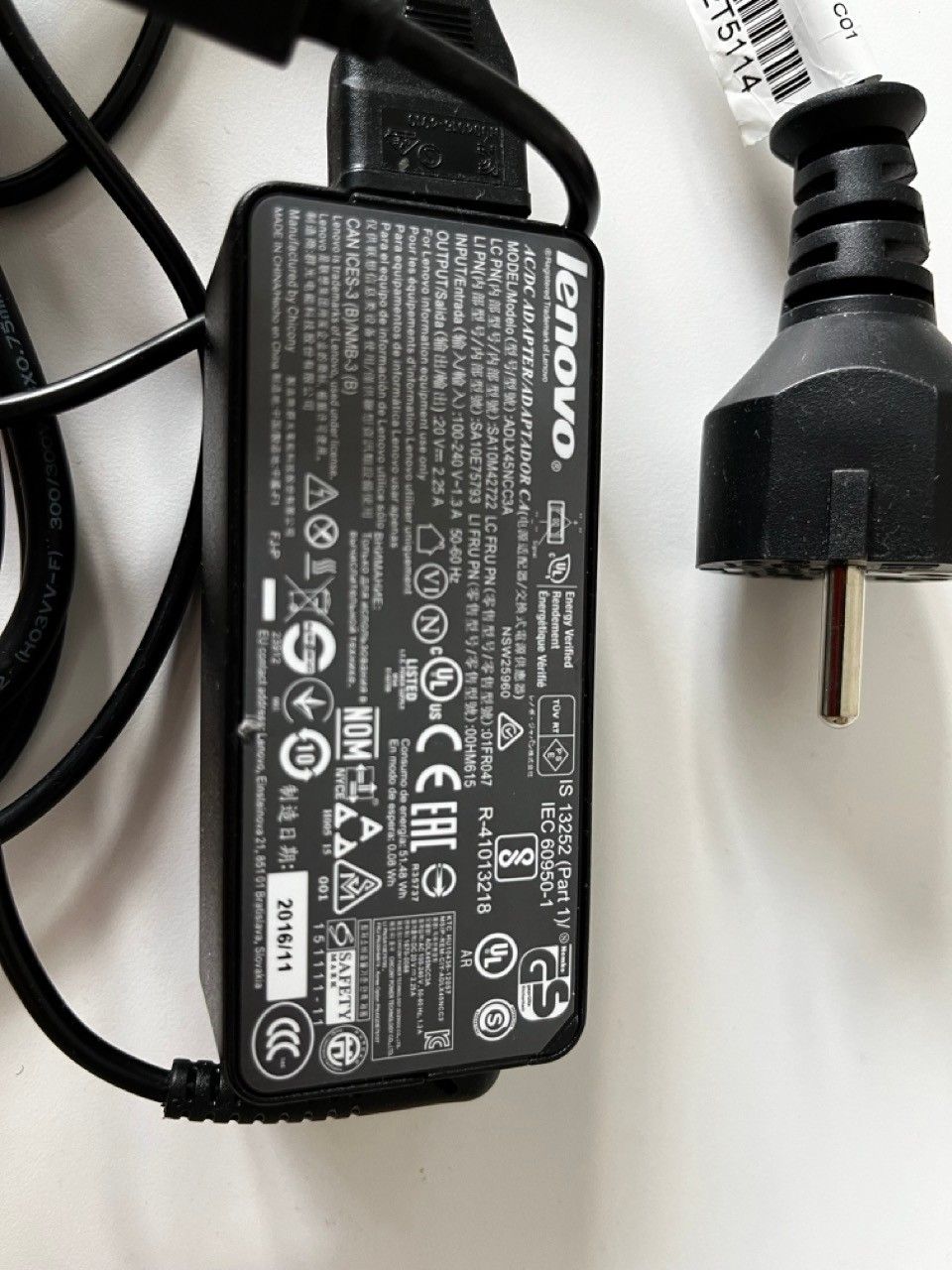 🔌 Lenovo Chicony Power Adapter and Charger (ADLX45NCC3A) 🔌