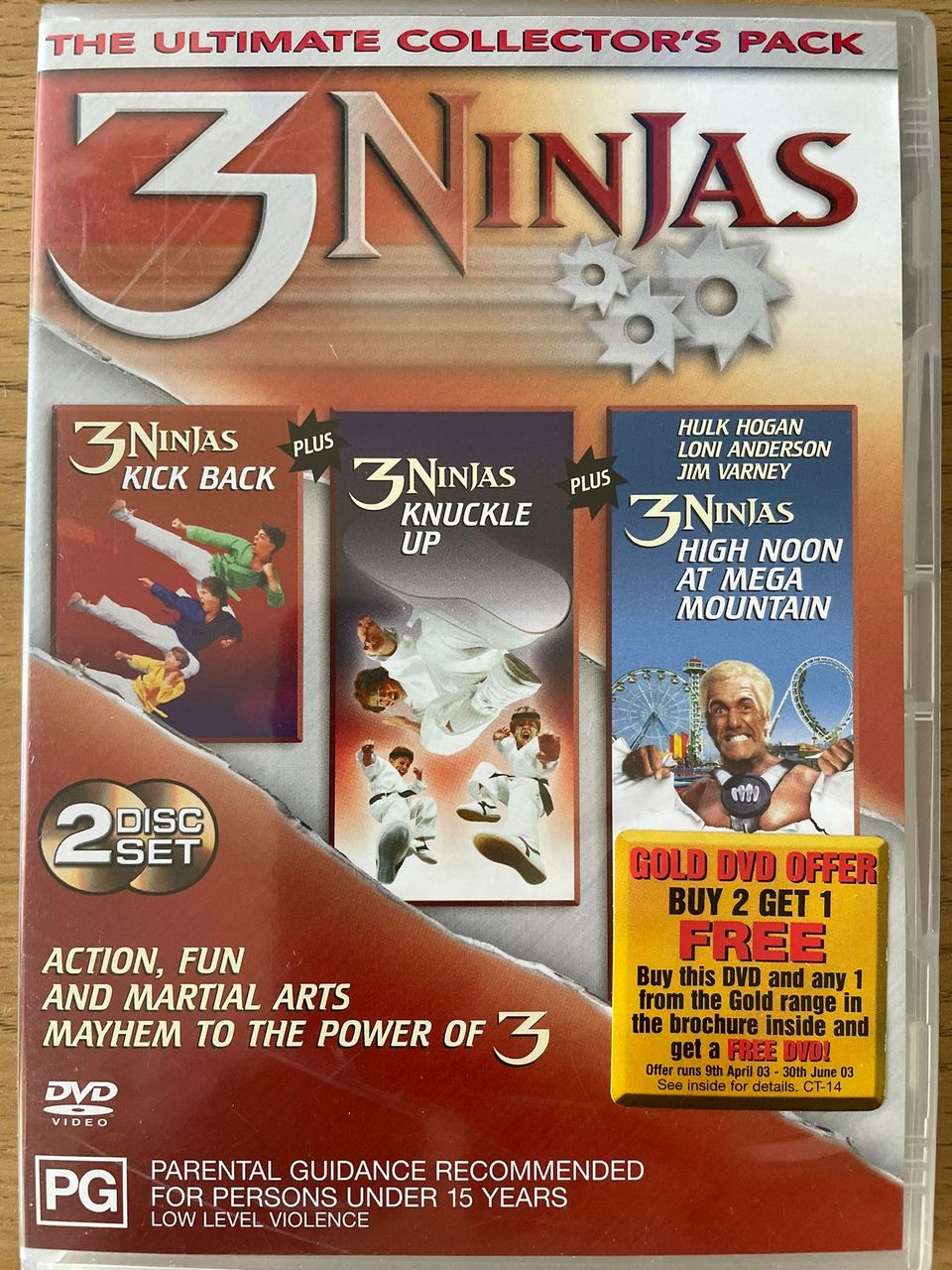 3 Ninjas kokoperheen DVD
