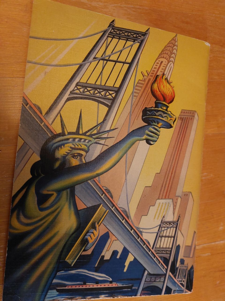 NEW YORK CITY 1920-1930 luvun mainoskirjanen
