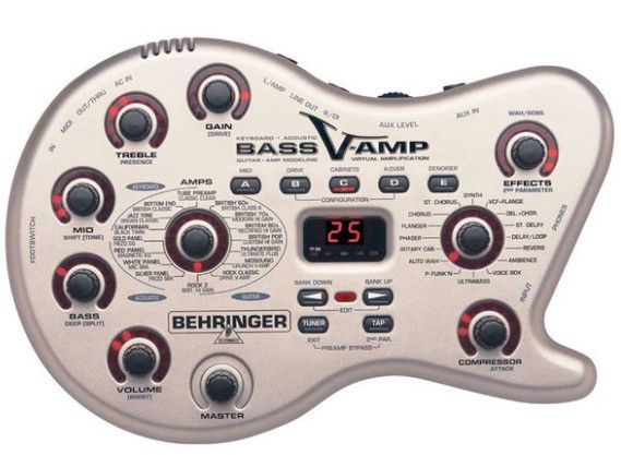 UUSI Behringer Bass V-amp basson multiefekti