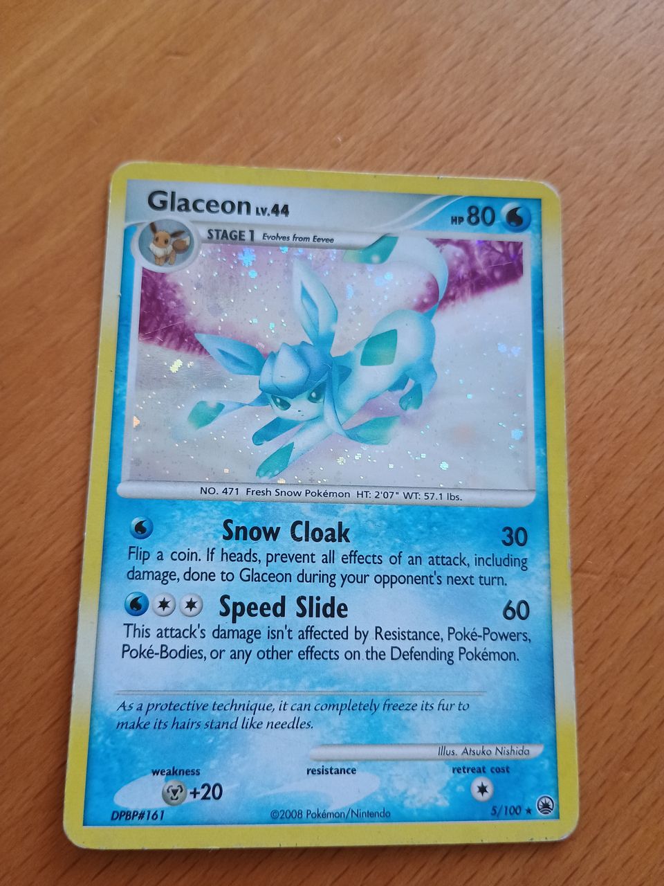 Pokemon Glaceon 5/100 holo