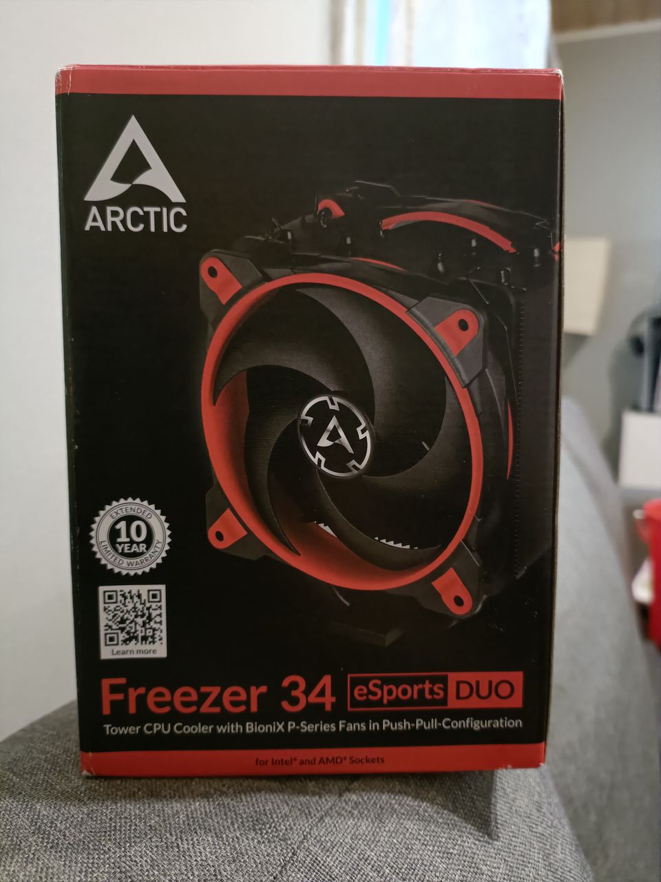 Arctic Freezer 34 eSports DUO -prosessorijäähdytin, musta/punainen