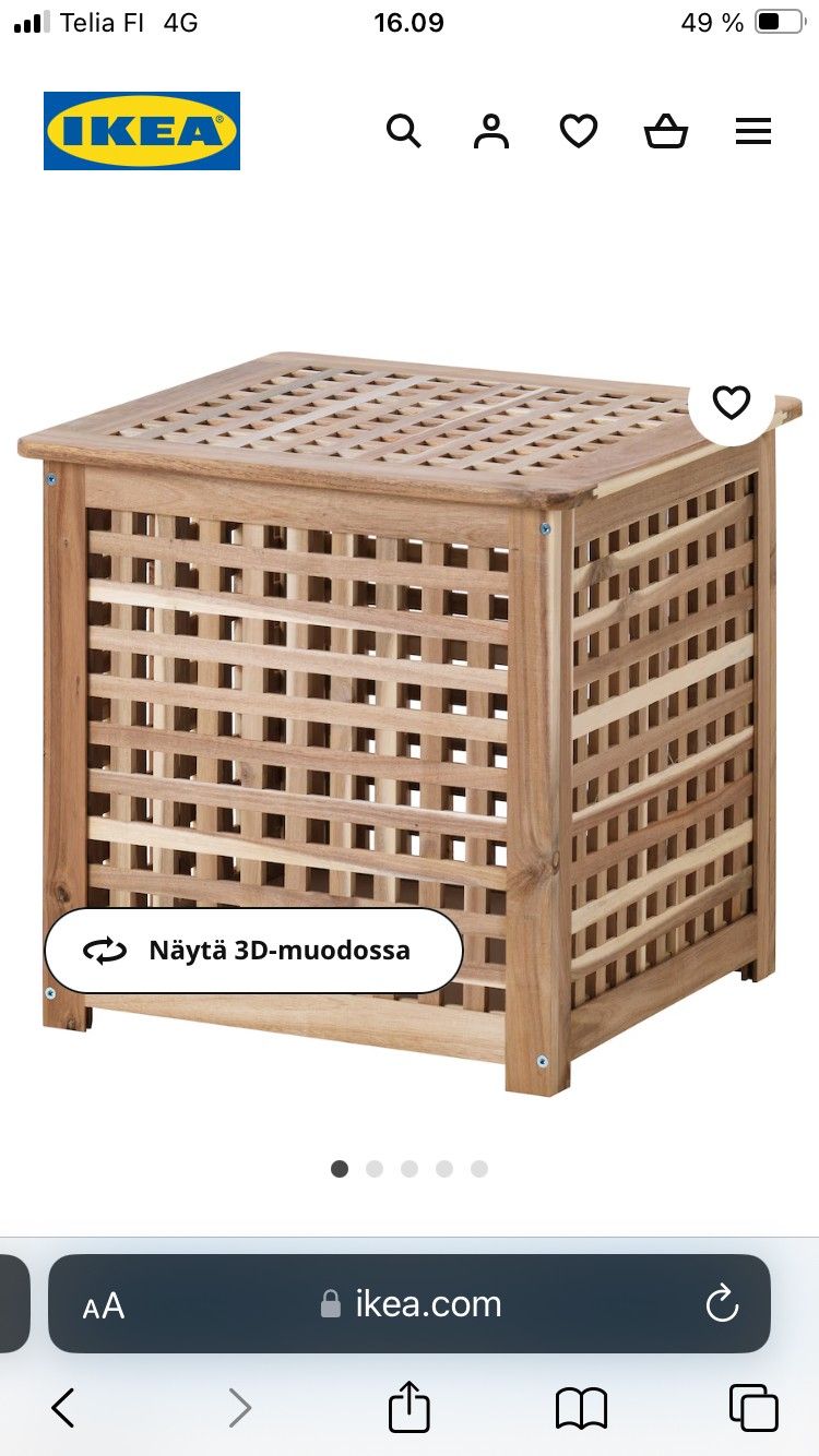 Ikea Hol apupyötä 50 x 50 cm.