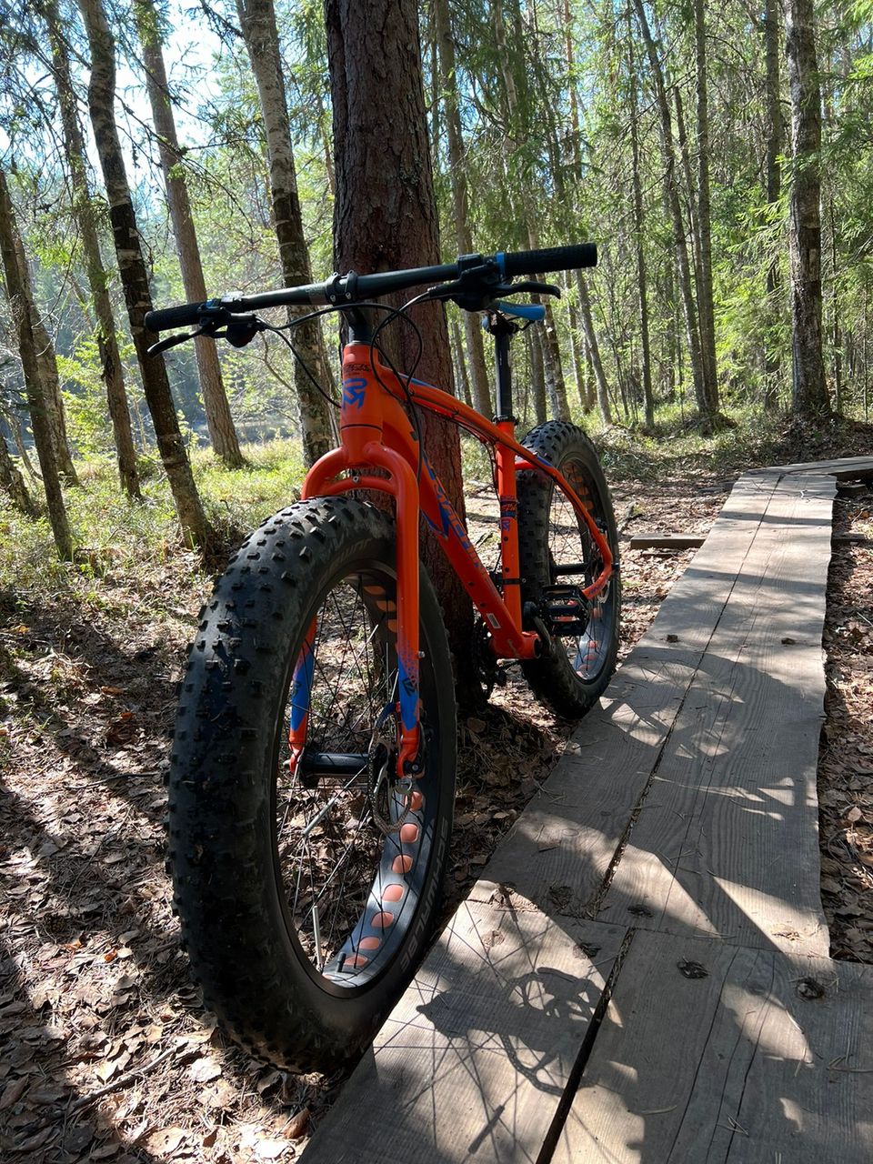 Rock machine Fatbike oranssi