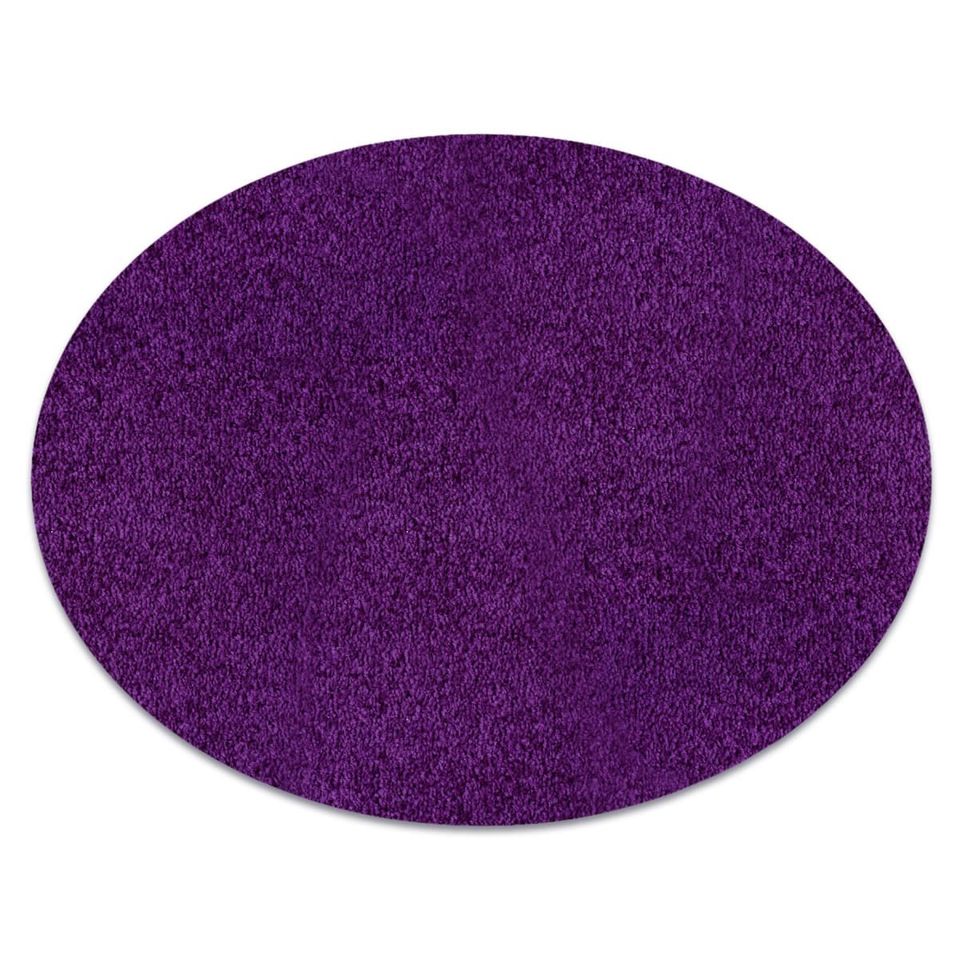 Pyöreä violetti matto, halkaisija 200cm