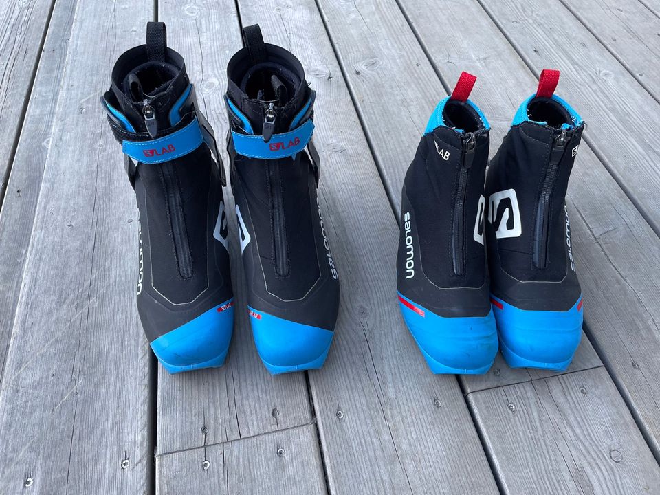 Salomon S/Lab Carbon Skate ja Classic 39 1/3