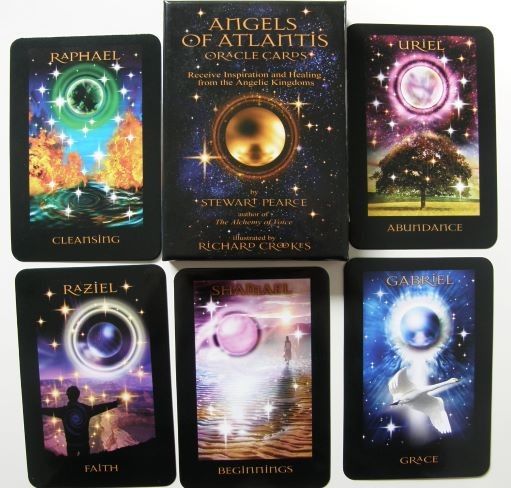 Angels of Atlantis korttipakka, vähän käytetty